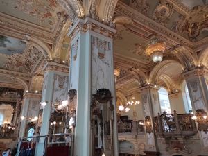 Inside at New York Cafe Budapest in Budapest