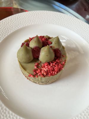 Pistachio and raspberry  at New York Cafe Budapest in Budapest