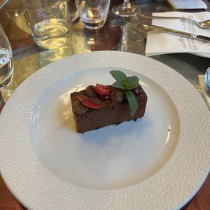 Vegan chocolate cake  at New York Cafe Budapest in Budapest