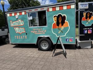 Her food truck  at Leerah's Vegan Treats in Springfield