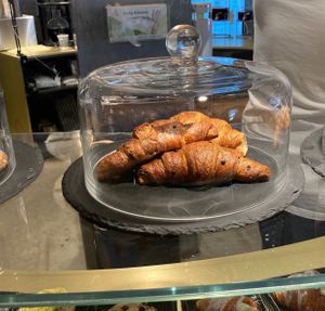 Vegan blueberry and chocolate croissant at Cinico Coffee Company in New York City