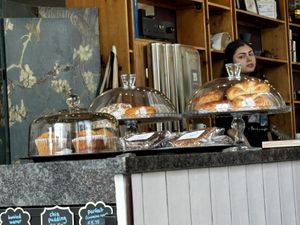 The pasties in the glass jar are not vegan but the ones in the plastic wrap aree  at Brewshot - Liberty Harbor in Jersey City