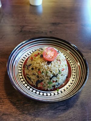 干巴菌炒饭 at Xi Fusuba - 希府素吧 in Lijiang