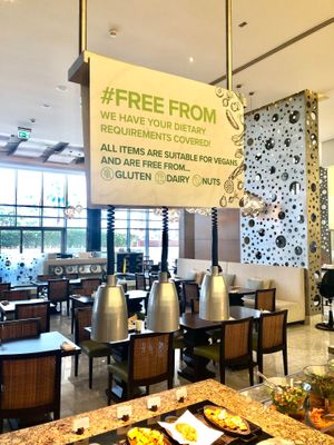 Vegan section  at Khayal Restaurant in Abu Dhabi