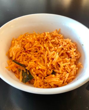 Tomato rice at Khayal Restaurant in Abu Dhabi