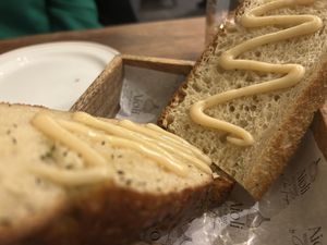 Garlic & Rosemary Focaccia  at Aioli Restaurant by Chris Finnigan in Birtley