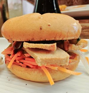 Banh Mi on Gluten-Free Bun at The Uncanny in Portland