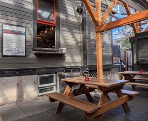 patio at The Uncanny in Portland