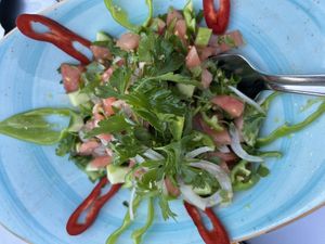 Shepherd’s salad  at Tarihi Park Adana Kebapçısı in Istanbul