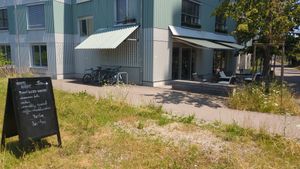 Outside at NORS Bakery (White Rabbit Bakery) in Duebendorf