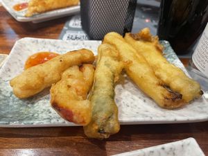 Tempura de verduras 🌱  at Inku Restaurant in Zaragoza