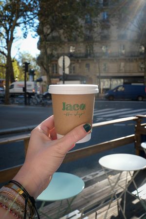 Our terrasse at JACO Coffee in Paris