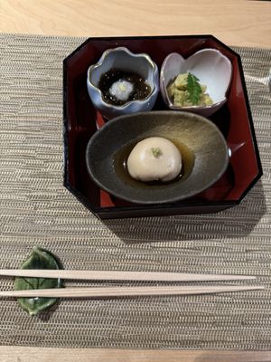 Vegan starters  at Eigikutei in Los Angeles