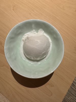 Vegan Yuzu dessertt  at Eigikutei in Los Angeles