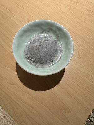 Vegan black sesame dessertt  at Eigikutei in Los Angeles