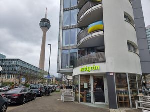 Front at Sattgrün - Hafen in Dusseldorf