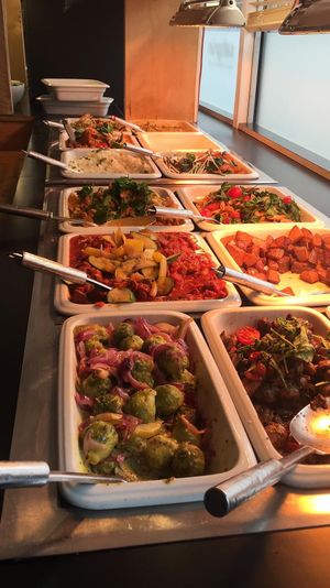 Warm Buffet  at Sattgrün - Hafen in Dusseldorf