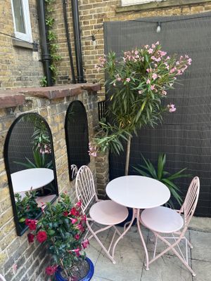 Gorgeous courtyard  at Sababa in Southend-on-sea