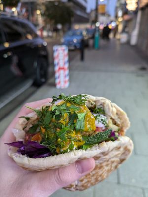 Falafel Pita at Sababa in Southend-on-sea