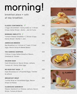 No vegan options on the menu; all breakfasts are based on egg/dairy/bacon etc. at El Flamenco Cafe  in San Juan Siquijor