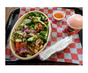 Amazon Veggie Bowl at Calletana's Peruvian Fast Food in Chantilly