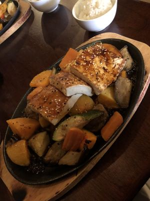 Teppan roasted vegetables and tofu at Yamamori Noodles in Dublin