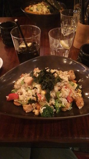 Vegetarian fried rice at Yamamori Noodles in Dublin