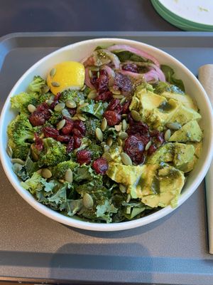  Vegan green bowl - so zesty and delicious!  at Joe & The Juice - Conferences Center St in Doha