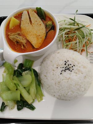 Curry fish rice $7.90 at Veggie House 一芳 - Orchard in Central Singapore