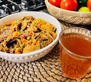 Firfir salad at Sava - מסעדה אתיופית in Hadera