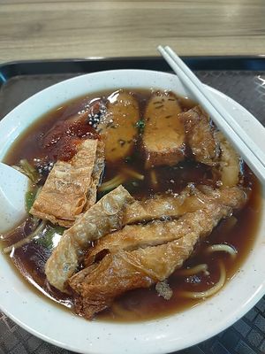 Lu Mian with non-starchy soup, quite nice at Fu Kang Ting Vegetarian - Bedok - 富康庭素食轩 in East Singapore