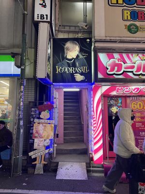 Entrance  at Ningen Restaurant in Tokyo