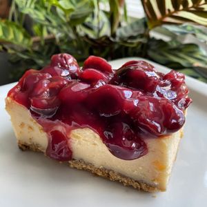 Mouth watering gluten free cheesecake ❤️ at EarthFed in Savannah