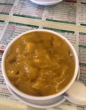 Silken Tofu with Mango at Jade Vegetarian - Jane Heart in Kowloon