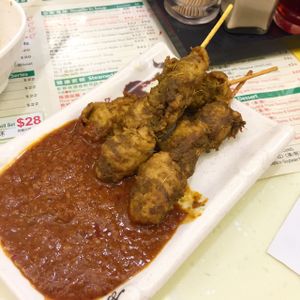 Vegetarian chicken skewer at Jade Vegetarian - Jane Heart in Kowloon