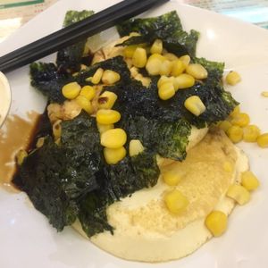 Pan-fried tofu at Jade Vegetarian - Jane Heart in Kowloon