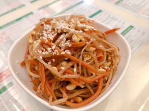 Bean sprouts in sweet and sour sauce at Jade Vegetarian - Jane Heart in Kowloon