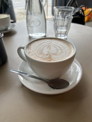 Oat chai lattee  at Silverberry in North West London