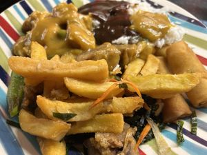 The vegan lunchbox plated you naughty boy, you naughty girl, you naughty rabbit  at Lotus Leaf in Birtley