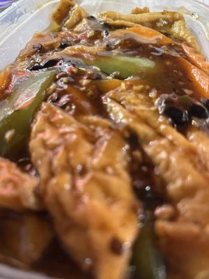 Bean curd in black beano magazine sauce   at Lotus Leaf in Birtley