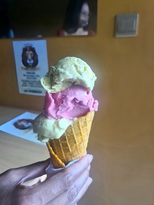 Passion Strawberry & Pina Colada Heaven at King David's Ice Cream in Nairobi