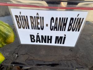 Menu at Phuoc Tri in Ho Chi Minh City