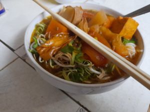 Vegan bun rieu at Phuoc Tri in Ho Chi Minh City