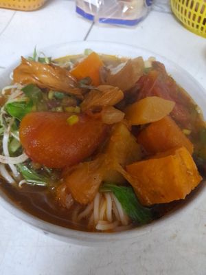 Vegan bun rieu at Phuoc Tri in Ho Chi Minh City