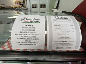   at Providence Vegan Deli in Providence