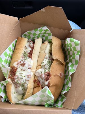 The Vera- meatball sub    at Providence Vegan Deli in Providence