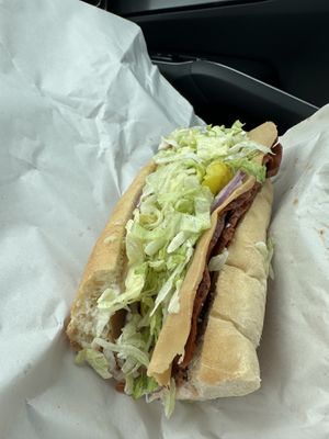 The frank Italian grinder   at Providence Vegan Deli in Providence