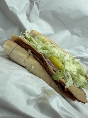 The frank Italian grinder   at Providence Vegan Deli in Providence