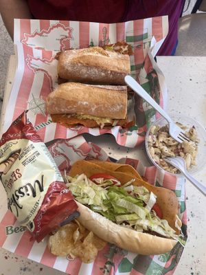Top - the not Reuben. Bottom - the Trio  at Providence Vegan Deli in Providence