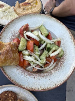 Greek salad  at Elamu Lombok in 